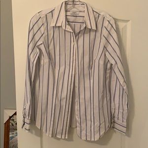 Ann Taylor Loft Button Down Dress Shirt 6